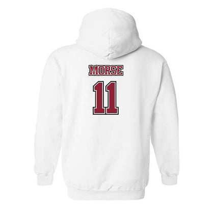 UMass - NCAA Men's Lacrosse : Will Morse - Sports Shersey Hooded Sweatshirt-1