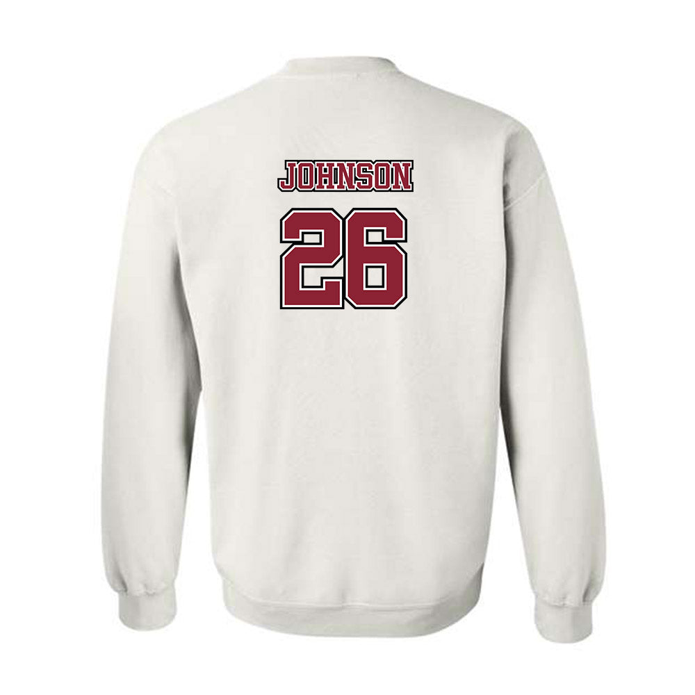 UMass - NCAA Men's Lacrosse : Dylan Johnson - Sports Shersey Crewneck Sweatshirt-1