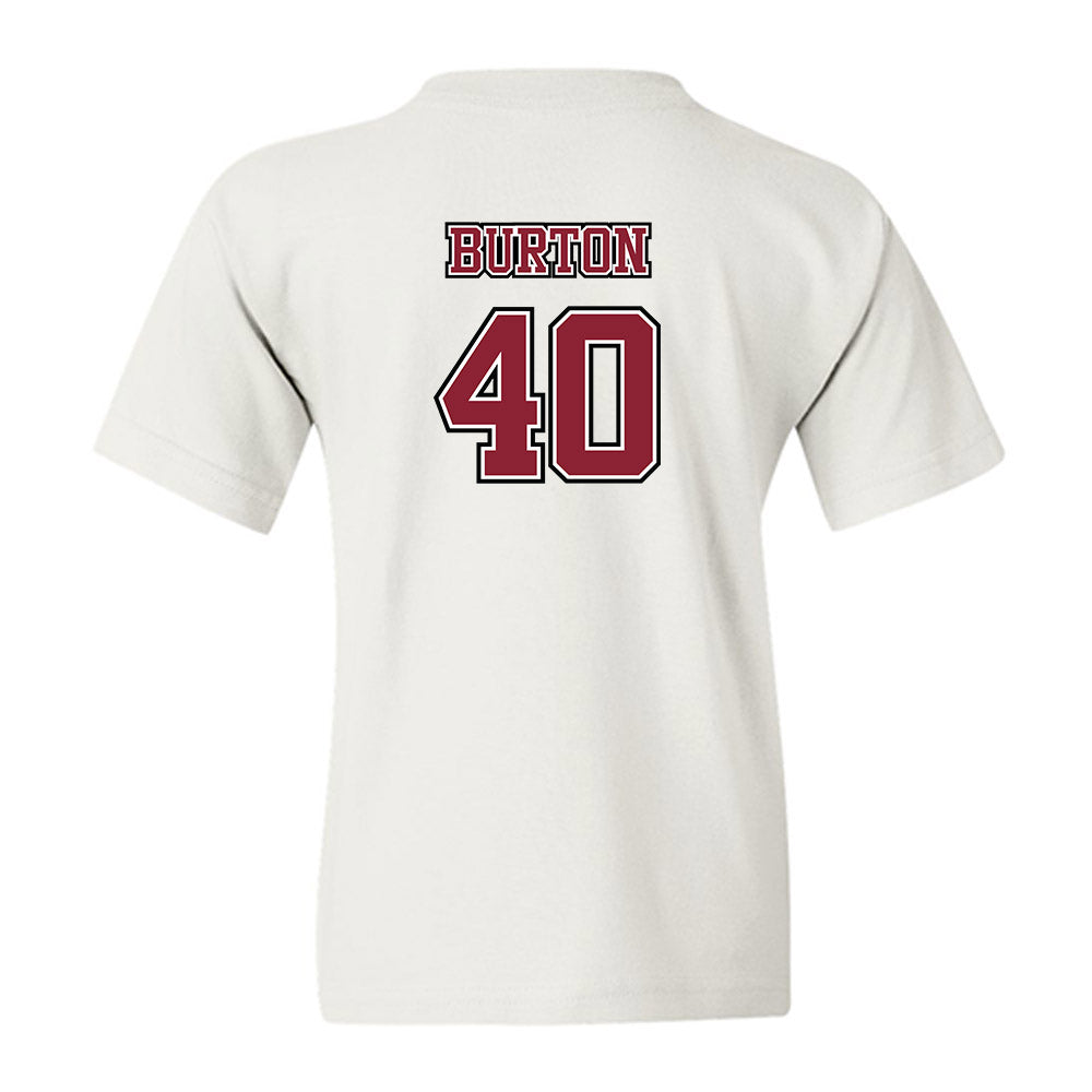 UMass - NCAA Men's Lacrosse : Tyler Burton - Sports Shersey Youth T-Shirt-1