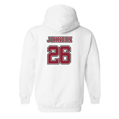 UMass - NCAA Men's Lacrosse : Dylan Johnson - Sports Shersey Hooded Sweatshirt-1