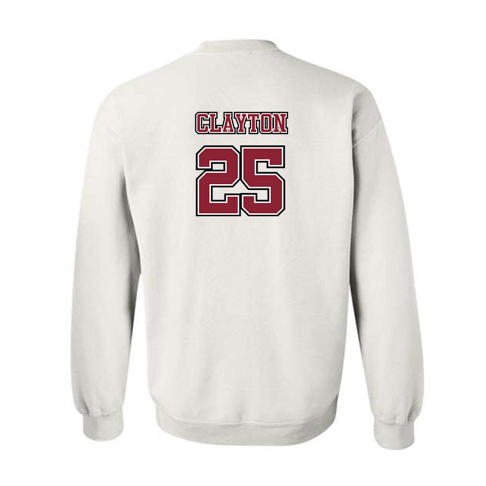 UMass - NCAA Men's Lacrosse : Tyler Clayton - Sports Shersey Crewneck Sweatshirt-1