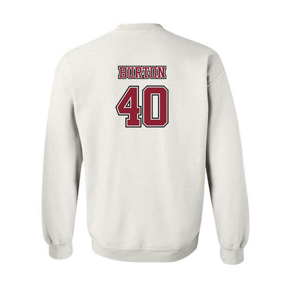 UMass - NCAA Men's Lacrosse : Tyler Burton - Sports Shersey Crewneck Sweatshirt-1