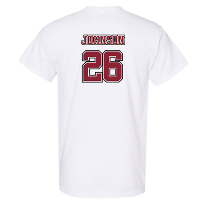 UMass - NCAA Men's Lacrosse : Dylan Johnson - Sports Shersey T-Shirt-1