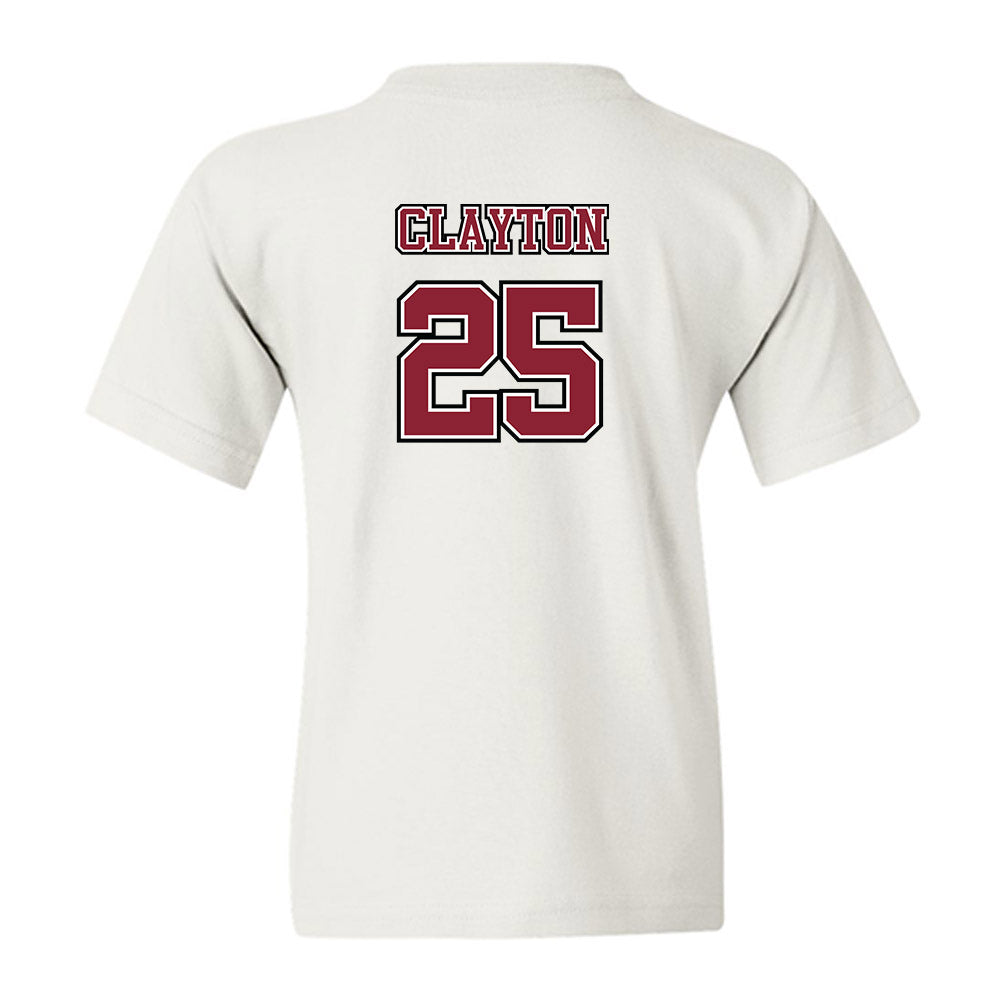 UMass - NCAA Men's Lacrosse : Tyler Clayton - Sports Shersey Youth T-Shirt-1