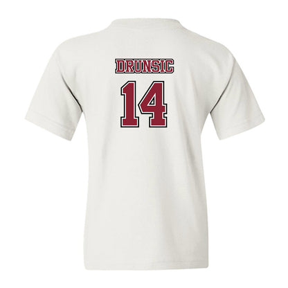 UMass - NCAA Men's Lacrosse : Aiden Drunsic - Sports Shersey Youth T-Shirt-1