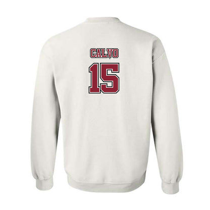 UMass - NCAA Men's Lacrosse : Michael Calvo - Sports Shersey Crewneck Sweatshirt-1