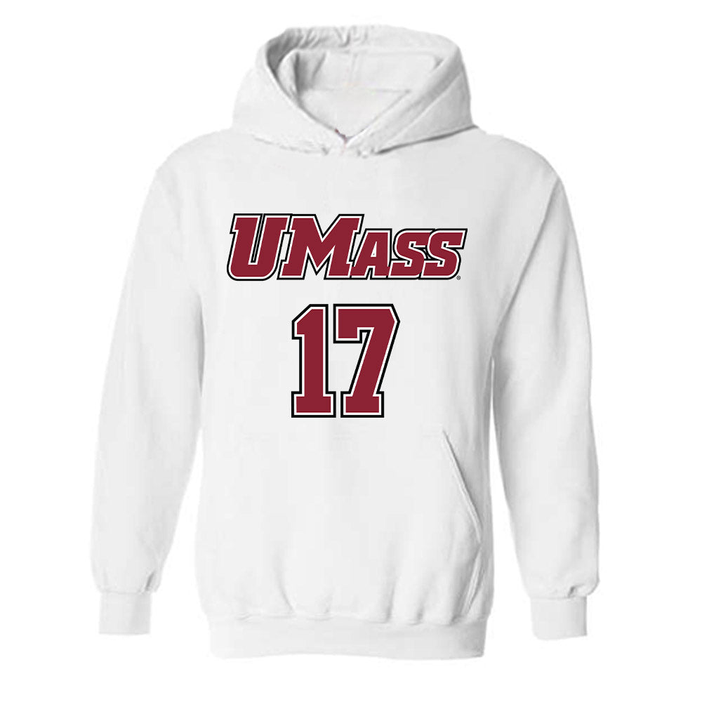 UMass - NCAA Men's Lacrosse : Max Kotsilidis - Sports Shersey Hooded Sweatshirt-0