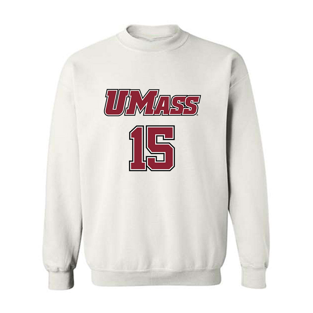 UMass - NCAA Men's Lacrosse : Michael Calvo - Sports Shersey Crewneck Sweatshirt-0