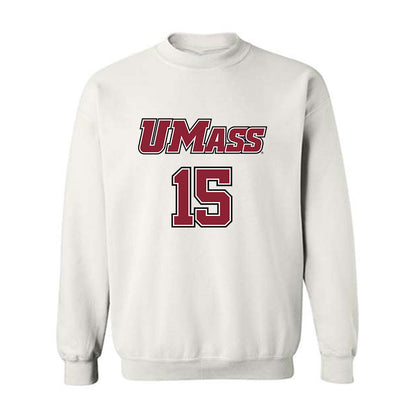 UMass - NCAA Men's Lacrosse : Michael Calvo - Sports Shersey Crewneck Sweatshirt-0