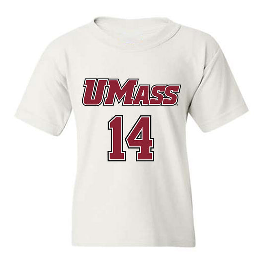 UMass - NCAA Men's Lacrosse : Aiden Drunsic - Sports Shersey Youth T-Shirt-0