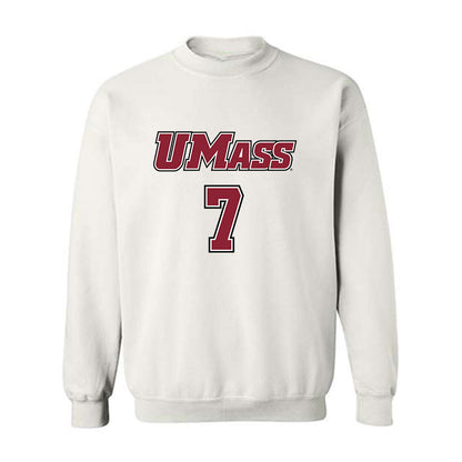 UMass - NCAA Men's Lacrosse : Jack Peters - Sports Shersey Crewneck Sweatshirt-0
