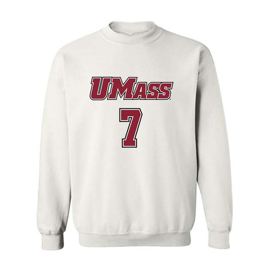 UMass - NCAA Men's Lacrosse : Jack Peters - Sports Shersey Crewneck Sweatshirt-0