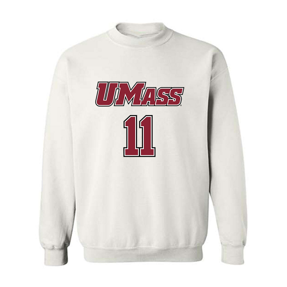 UMass - NCAA Men's Lacrosse : Will Morse - Sports Shersey Crewneck Sweatshirt-0