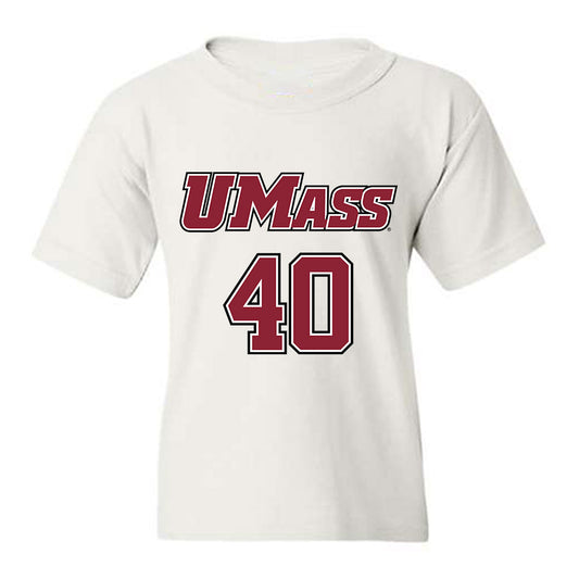 UMass - NCAA Men's Lacrosse : Tyler Burton - Sports Shersey Youth T-Shirt-0