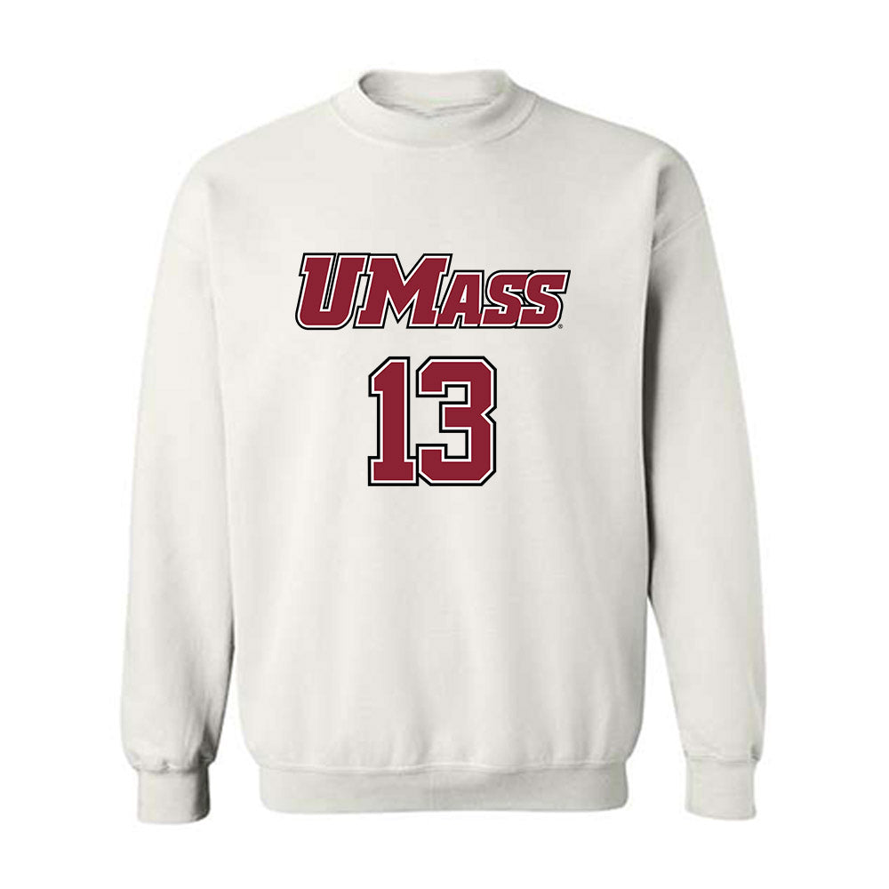 UMass - NCAA Men's Lacrosse : Thomas Bagnall - Sports Shersey Crewneck Sweatshirt-0