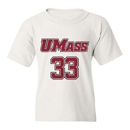 UMass - NCAA Men's Lacrosse : Zach Auble - Sports Shersey Youth T-Shirt-0