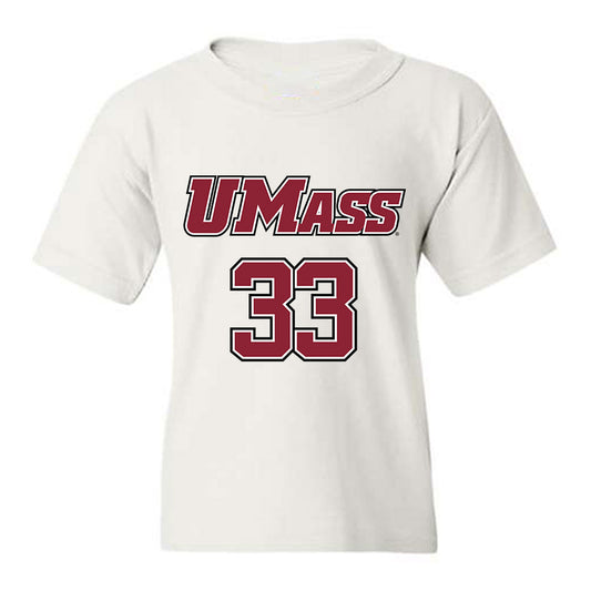 UMass - NCAA Men's Lacrosse : Zach Auble - Sports Shersey Youth T-Shirt-0
