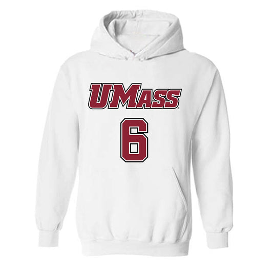 UMass - NCAA Men's Lacrosse : Michael Finnerty - Sports Shersey Hooded Sweatshirt-0