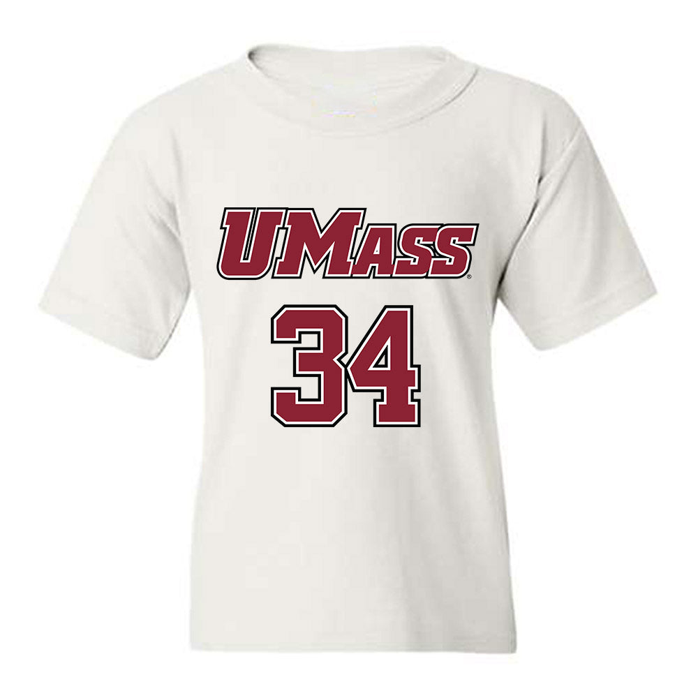UMass - NCAA Men's Lacrosse : Liam Maher - Sports Shersey Youth T-Shirt-0
