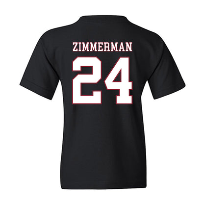 UMass - NCAA Men's Ice Hockey : Elias Zimmerman - Sports Shersey Youth T-Shirt-1
