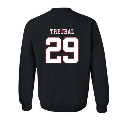 UMass - NCAA Men's Ice Hockey : Tobias Trejbal - Sports Shersey Crewneck Sweatshirt-1