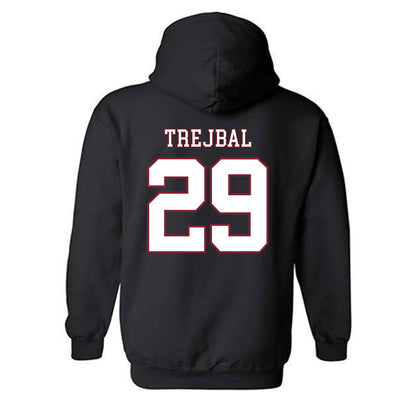 UMass - NCAA Men's Ice Hockey : Tobias Trejbal - Sports Shersey Hooded Sweatshirt-1