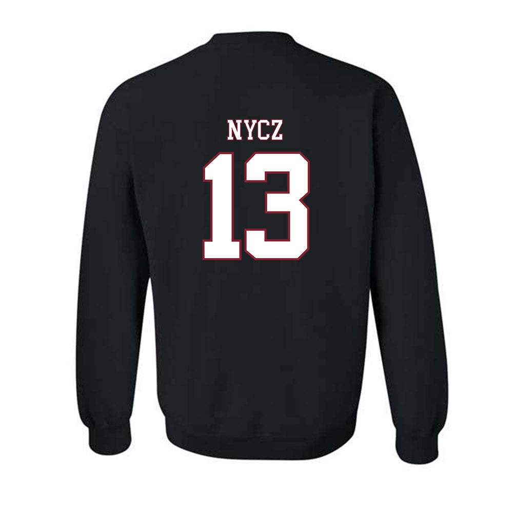 UMass - NCAA Men's Ice Hockey : Landon Nycz - Sports Shersey Crewneck Sweatshirt-1