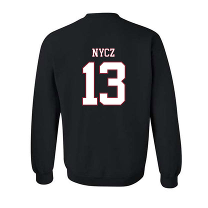 UMass - NCAA Men's Ice Hockey : Landon Nycz - Sports Shersey Crewneck Sweatshirt-1
