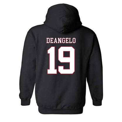 UMass - NCAA Men's Ice Hockey : Mikey DeAngelo - Sports Shersey Hooded Sweatshirt-1