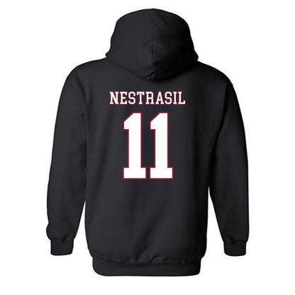 UMass - NCAA Men's Ice Hockey : Vaclav Nestrasil - Sports Shersey Hooded Sweatshirt-1