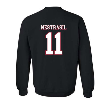 UMass - NCAA Men's Ice Hockey : Vaclav Nestrasil - Sports Shersey Crewneck Sweatshirt-1