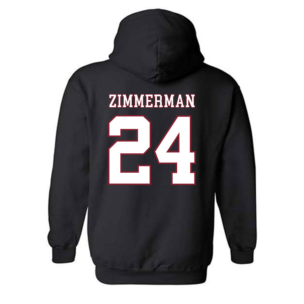 UMass - NCAA Men's Ice Hockey : Elias Zimmerman - Sports Shersey Hooded Sweatshirt-1