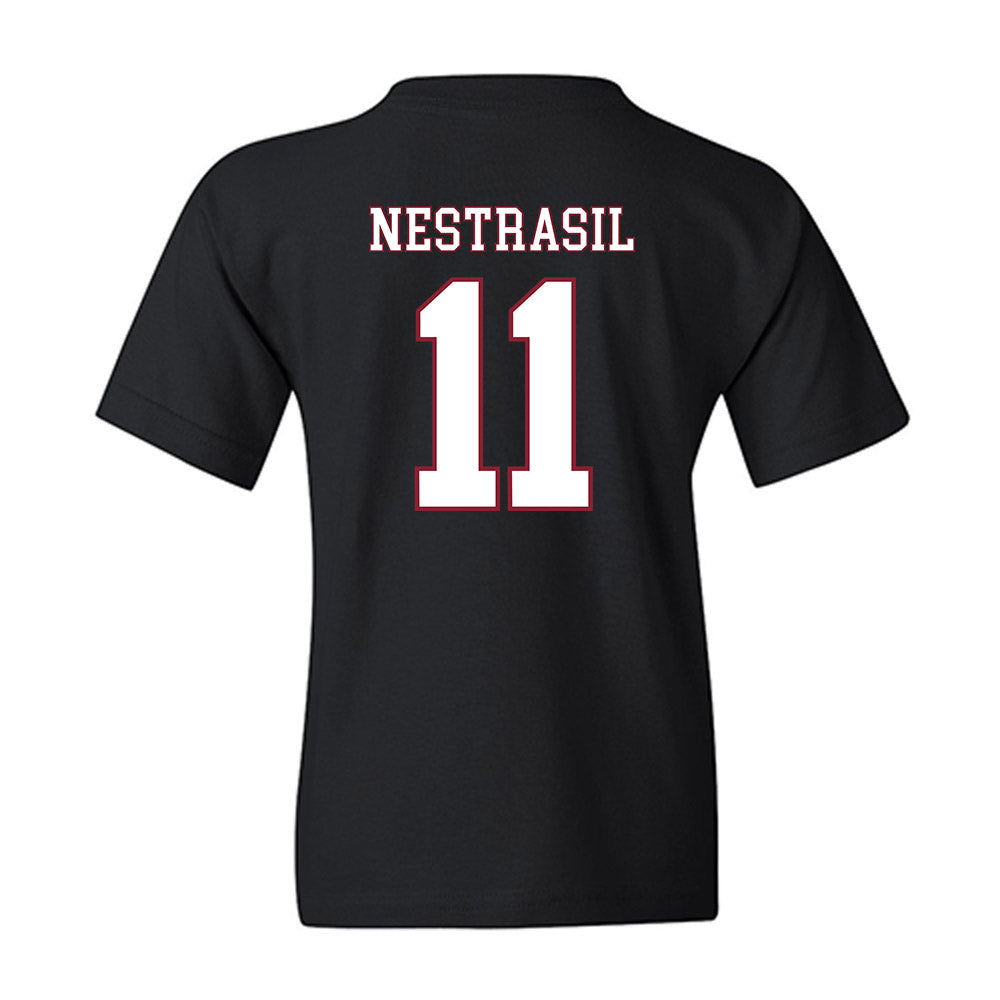 UMass - NCAA Men's Ice Hockey : Vaclav Nestrasil - Sports Shersey Youth T-Shirt-1