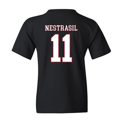 UMass - NCAA Men's Ice Hockey : Vaclav Nestrasil - Sports Shersey Youth T-Shirt-1