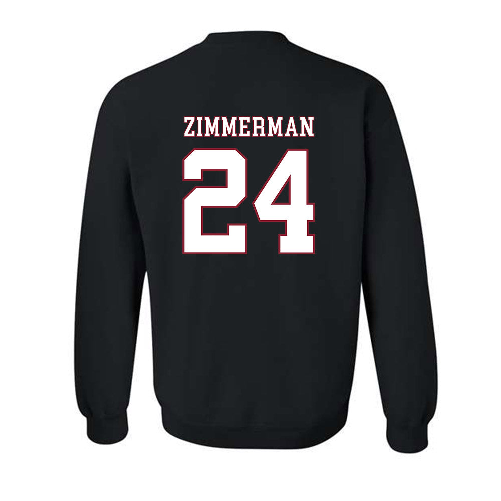 UMass - NCAA Men's Ice Hockey : Elias Zimmerman - Sports Shersey Crewneck Sweatshirt-1