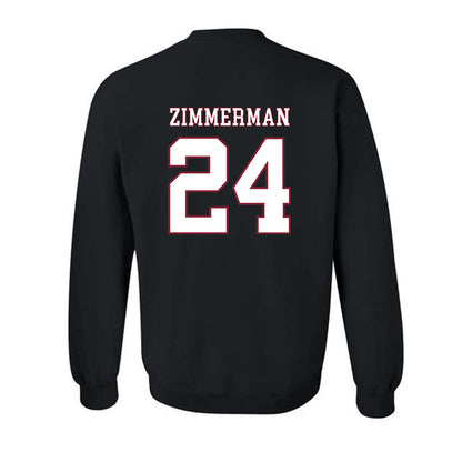 UMass - NCAA Men's Ice Hockey : Elias Zimmerman - Sports Shersey Crewneck Sweatshirt-1