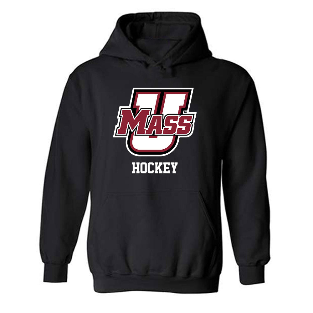 UMass - NCAA Men's Ice Hockey : Mikey DeAngelo - Sports Shersey Hooded Sweatshirt-0
