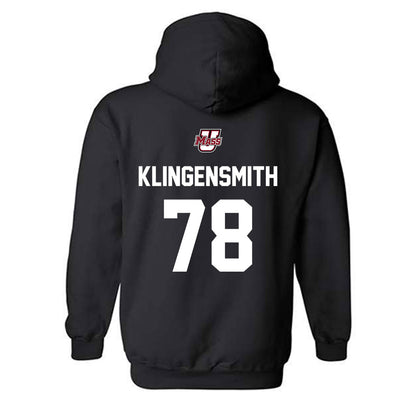 UMass - NCAA Football : Greg Klingensmith - Classic Shersey Hooded Sweatshirt-1