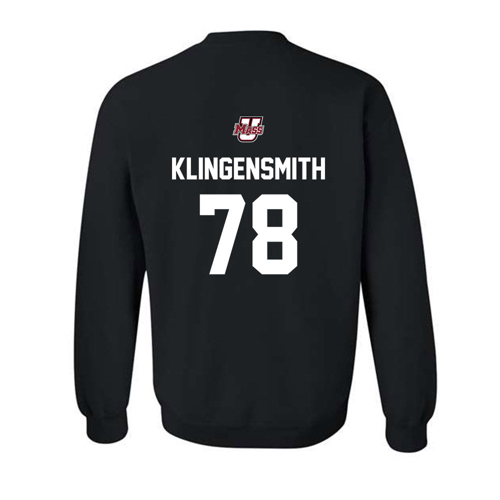 UMass - NCAA Football : Greg Klingensmith - Classic Shersey Crewneck Sweatshirt-1