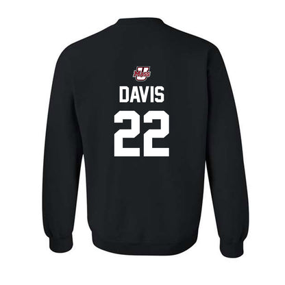UMass - NCAA Football : Tk Davis - Classic Shersey Crewneck Sweatshirt-1