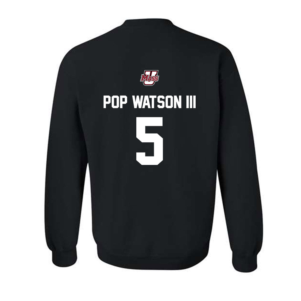 UMass - NCAA Football : William "Pop" Watson III - Classic Shersey Crewneck Sweatshirt-1