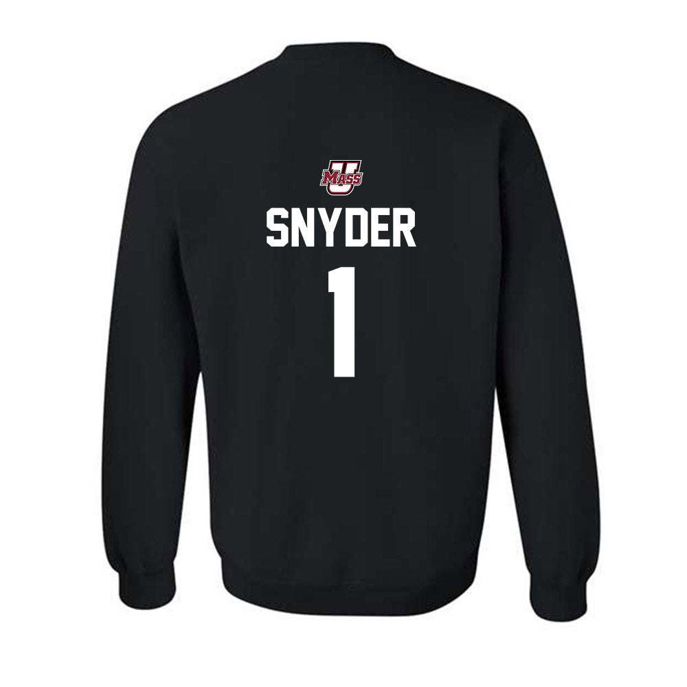 UMass - NCAA Football : DD Snyder - Classic Shersey Crewneck Sweatshirt-1