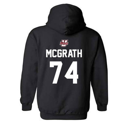 UMass - NCAA Football : Jake McGrath - Classic Shersey Hooded Sweatshirt-1