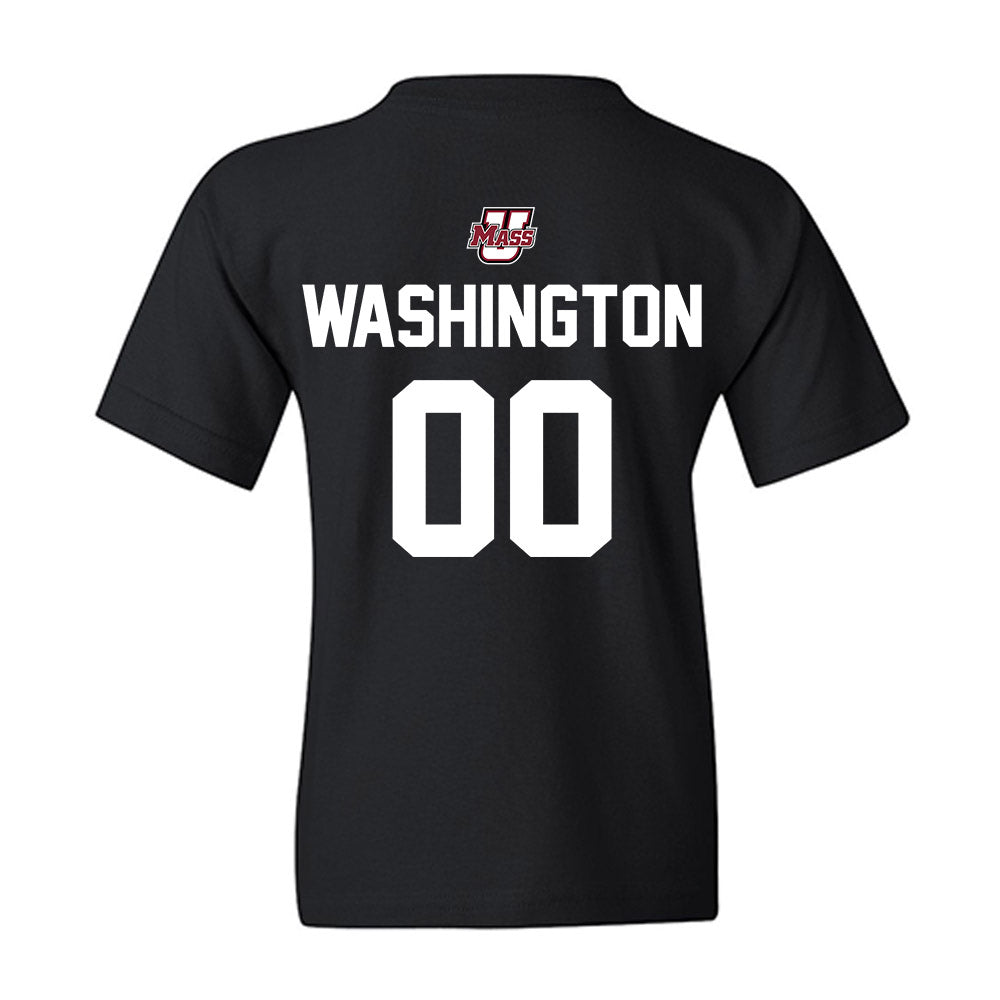 UMass - NCAA Football : Jerry Washington - Classic Shersey Youth T-Shirt-1