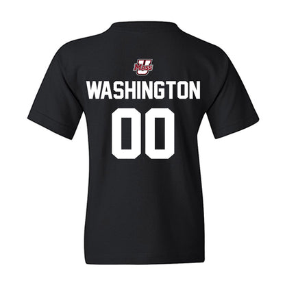UMass - NCAA Football : Jerry Washington - Classic Shersey Youth T-Shirt-1