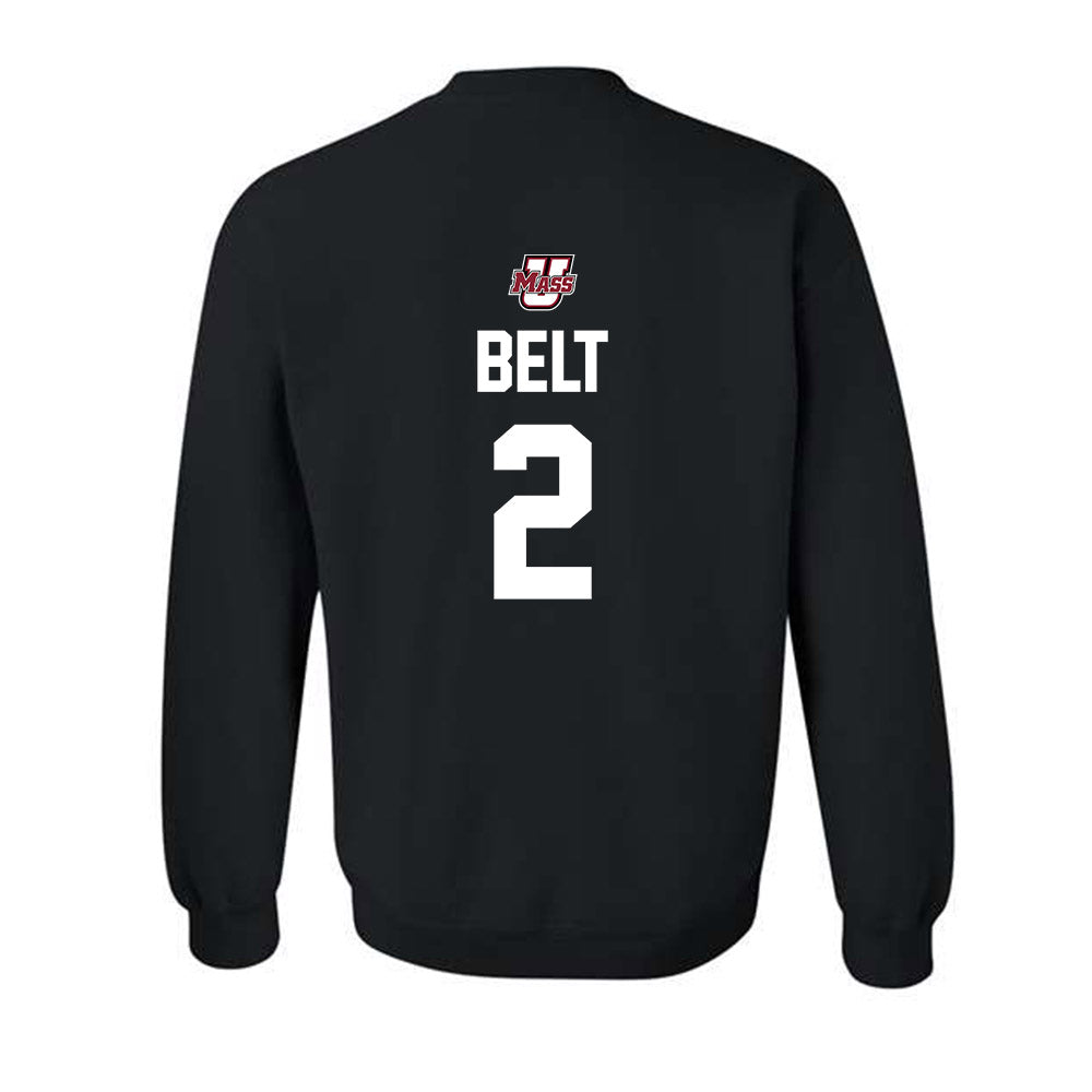 UMass - NCAA Men's Soccer : Quinn Belt - Classic Shersey Crewneck Sweatshirt-1