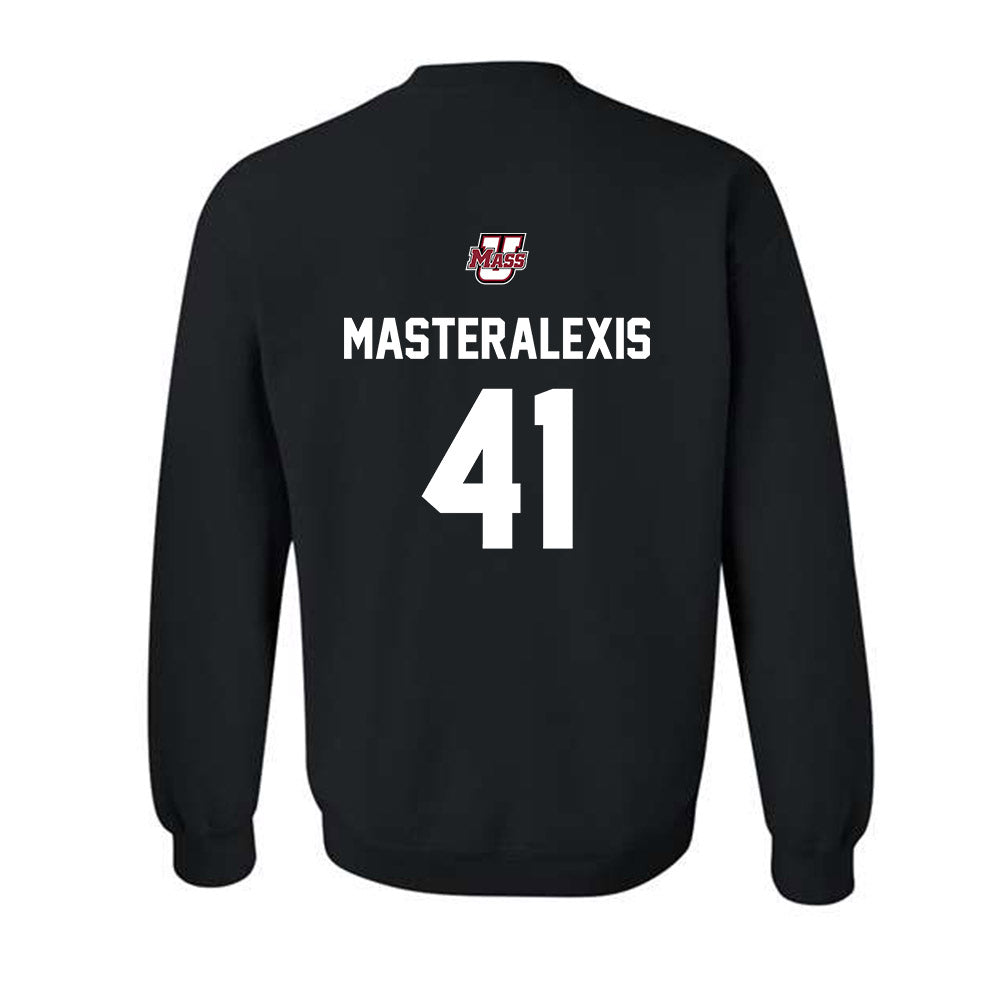 UMass - NCAA Baseball : Justin Masteralexis - Classic Shersey Crewneck Sweatshirt-1
