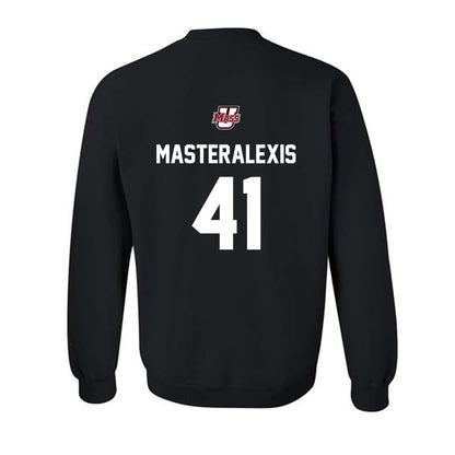 UMass - NCAA Baseball : Justin Masteralexis - Classic Shersey Crewneck Sweatshirt-1