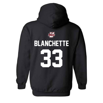UMass - NCAA Softball : Kelsey Blanchette - Classic Shersey Hooded Sweatshirt-1