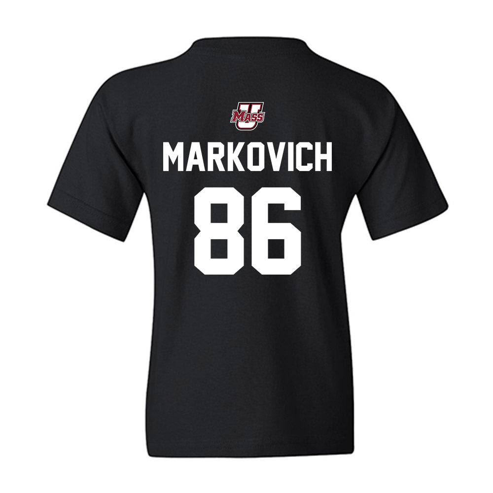 UMass - NCAA Football : Jax Markovich - Classic Shersey Youth T-Shirt-1